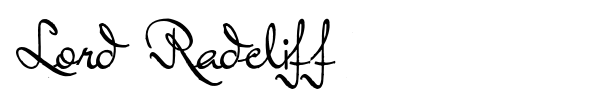 Lord Radcliff font preview